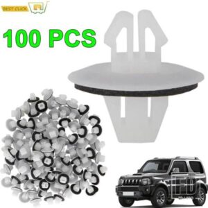 100X 車取付モールドホルダートリムクリップリテーナーファスナートヨタカローラ RAV4 スズキグランド VITARA SX4 OE# 77553-65D10