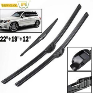 MISIMA フロントガラスワイパーブレードメルセデスベンツ GLK クラスフロントリアセット 2008-14 22インチ19インチ12