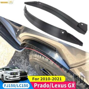 2X 車リアフェンダーフレア抗スプラッシュマッドドアガードフラップトヨタランドクルーザープラド 150 レクサス GX 2010 - 2021 マッドガード