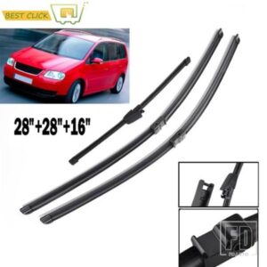 MISIMA フロントガラスフロントガラスワイパーブレード VW トゥーラン 2003-2006 フロントリアウィンドウワイパー 2004 2005 28 インチ28インチ 16インチ