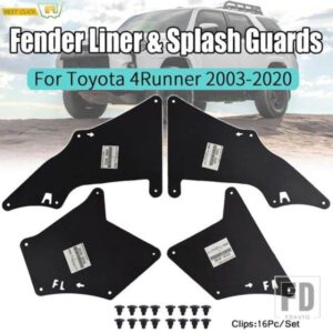 マッドフラップスプラッシュシールドトヨタ 4 ランナー 2003-2020 スプラッシュガードマッドフラップフェンダーライナーエプロンシール 53735-35150