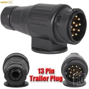 13PIN 12V トレーラープラグ牽引バーソケット 13 極キャラバン配線電気コネクタキャラバンソケットアダプタカーアクセサリー