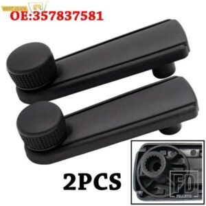 2 個ウィンドウワインダークランクハンドルレギュレータカバー 357837581 VW T4 1990-1994 トランスポーターカラド 1984-1992 パサート 1982-1992