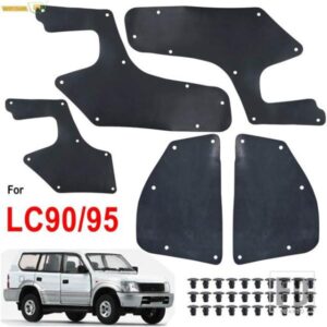 5 ピーストヨタランドクルーザープラドコロラド J90 J95 1996-2002 ゴムスプラッシュシールドインナーフェンダーライナーエプロンシールガード クリップ