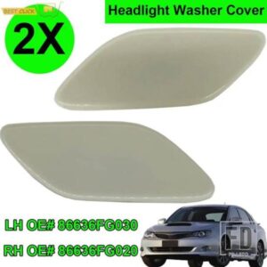 ヘッドライトウォッシャーノズルカバーヘッドランプウォータースプレージェットキャップスバルインプレッサ WRX STI GH GH GR GV GE G12 G22 2007 - 2011