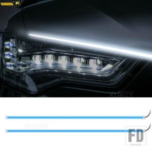 ヘッドライト表面ストリップ シーケンシャル LED ストリップ ライト DRL LED ストリップ 60 CM / 23.6 インチ SUV トラック フロータイプ ウインカー 2