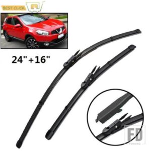 24 インチ+16インチ フロントワイパーブレード日産キャシュカイ +2 デュアリス J10 38991 - 2013 フロントガラスフロントガラスウィンドウブラシ