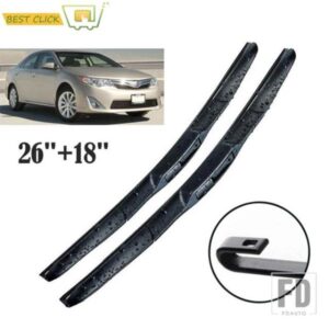26 ''18 ''フロントガラスワイパーブレードトヨタカムリ XV50 2012-17 3 セクション