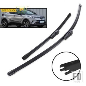 ミシマフロントガラスワイパーブレードトヨタ C-HR CHR 2016-19 フロントウィンドウワイパー
