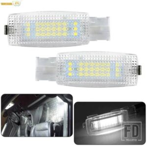 2 インテリアバイザーバニティミラー LED 白色光シュコダファビアスーパーブイエティシートレオンアルテアアルハンブラトレド VW