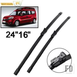 24 '' + 16 '' LHD フロントワイパーブレードフィアットドブロドブロ 2 カーゴ 263 2010 - 2021 フロントガラスフロントガラス窓車レインブラシ