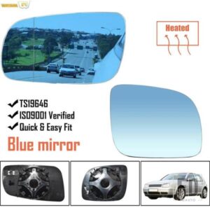 VW ゴルフボラジェッタ MK4 パサート B5 96-04 ペアウイングミラーガラス加熱 1J1857521C 1J1857522C 凸ブルーカーアクセサリー部品