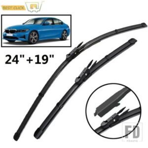 24 インチ+19インチ フロントワイパーブレード BMW 3 シリーズ G20 G21 2019-23 フロントガラスフロントガラス窓車レインブラシ
