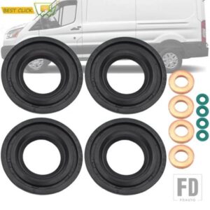 フォードトランジット MK6 MK7 プジョーボクサーランドローバーディフェンダーシトロエンリレーフィアット DUCATO 燃料インジェクターシール + ワッシャー +