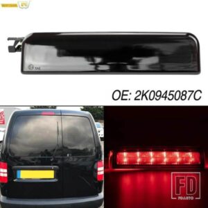 サードセンターセンター高レベルリアブレーキライト VW キャディ MK3 2K0945087A 黒レンズアウターインジケータリアライトアセンブリ