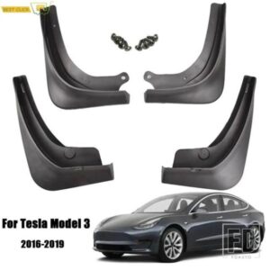 マッドフラップテスラモデル 3 2016-21 フロントリアマッドフラップスプラッシュガードマッドガードフェンダープロテクターレース