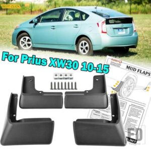 4 個セットモールド TPO マッドフラップトヨタプリウス 3 XW30 2010 - 2015 スプラッシュガードマッドガードフロントリア 2011-14