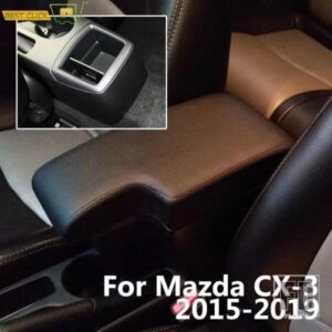 アームレストマツダ CX-3 2015 - 2019 セントラルコンテンツ USB ブラックレザー 2016 2017 2018