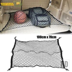 100*70 CMリアトランクブーツフロアカーゴネットメッシュキャリア弾性ネットトヨタハイランダークルーガー 08 2009-13-2017