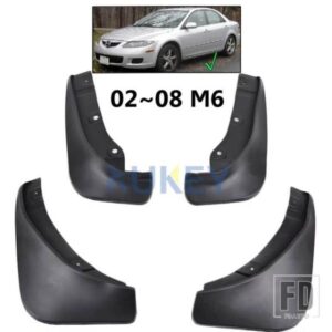 セットモールドマッドフラップマツダ 6 セダン 2003-2008 GG マッドフラップスプラッシュガードマッドフラップマッドガードフェンダー 2002 38169