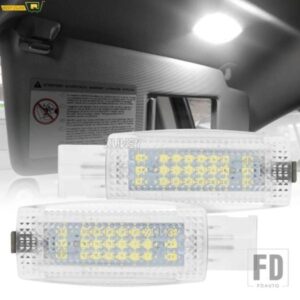 CANBUS LED インテリアサンバイザーバニティミラーライトドーム天井ランプ VW ゴルフ 4 5 6 7 パサートジェッタポロビートルフェートン