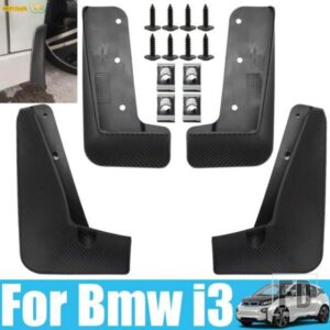 4X BMW I3 2013 - 2021 スプラッシュガードマッドガードマッドよけフロントリアネジ運転席助手席側カーアクセサリー交換