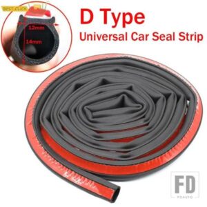 4/6 メートルゴムドアシールストリップビッグ D タイプドアシールストリップ汎用遮音 EPDM ゴム防水シールプロテクター