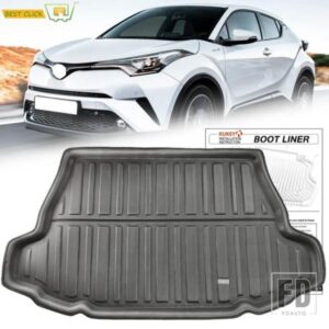テーラードブーツカーゴライナートレイトヨタ C-HR CHR C HR 2017-20 リアトランクトレイフロアマットカーペットマッドキック防水