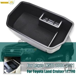 アームレスト収納ボックスレクサス LX570 J200 トヨタランドクルーザー LC200 J200 2008 - 2021 グローブケースセンターコンソールトレイホルダー