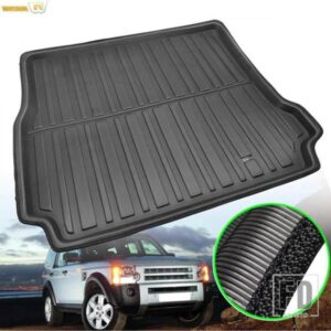 ランドローバーディスカバリー 3 用リアトランクライナーカーゴブーツマットフロアカーペットトレイ4 LR3 LR4 2005 - 2016 39387
