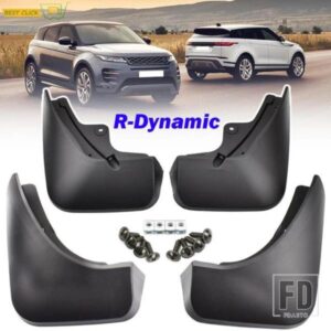 セットモールドマッドフラップレンジローバー EVOQUE L551 2019-21 マッドフラップスプラッシュガードフラップフロントリアマッドガードフェンダー