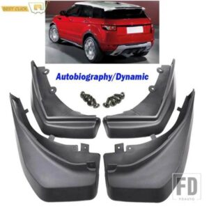 レンジローバー EVOQUE ダイナミック 2012 20130 2014-18 マッドフラップマッドフラップスプラッシュガードマッドガードフロントリアフェンダー