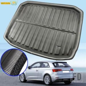 アウディ A3 S3 RS3 8V スポーツバックハッチバック 2013-2020 リアトランクトレイカーゴブーツライナーマット床キャリアカーペット 2014 2015 2016