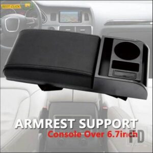 アームレスト USB 充電カップホルダーサポートアームレスト自動汎用収納ボックス汎用肘当てクッション部品