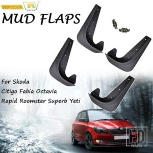 汎用マッドフラップマッドフラップスプラッシュガードマッドガードシュコダ CITIGO ファビアオクタビア RAPID ROOMSTER SUPERB YETI 6Y 5J NJ 1U 1Z 5E