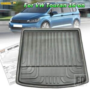 フォルクスワーゲン VW トゥーラン MK3 3 2016-19 カーゴブーツライナートレイリアトランクフロアマットトレイカーペット