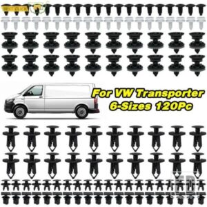 X120 車トリムライニングクリップバンパーリテーナー自動車エンジンアンダートレイカバー VW トランスポーター T4 T5 T6