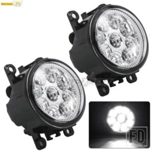 2X バンパーフォグライトランプアセンブリ LED ホワイトフォグライトフォードフォーカス 2 3 トランジットカスタム TOURNEO 接続三菱アウトランサー