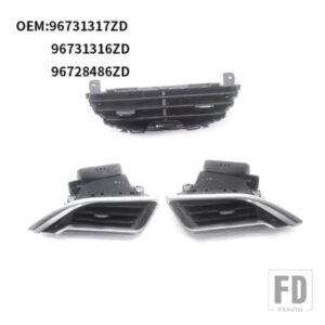 96728486ZD プジョー 208 2008 ヒーターエア分配エアアウトレット空調アウトレットパドル 96731316ZD 96731317ZD