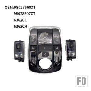 98027660XT 98028697XT 6362CC 6362CH プジョー 508 フロント読書灯 508 インテリアランプカードリーダー後列カードリーダー