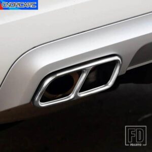 テールスロートフレーム装飾カーボンパターントリムメルセデスベンツ GLK X204 CLS W218 2012-17 マフラーパイプアクセサリー