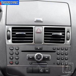 車用メルセデスベンツ C クラス W204 2007-2010 センターコンソールエアコンベントアウトレットフレームカバートリム装飾アクセサリー