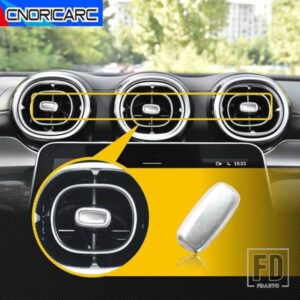 カーセンターコンソールフロントリア空調アウトレットスパンコールメルセデスベンツ C クラス W206 2022 カーボンカラーステッカー