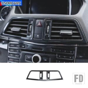 カーセンターコンソールエアコンフレーム装飾ステッカーメルセデスベンツ E クラスクーペ W207 C207 2009-13 カーボン色