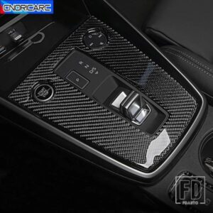 カーボンセンターコンソールギアシフトパネル装飾カバートリムアウディ A3 8Y 2021 LHD インテリアアクセサリーカースタイリング
