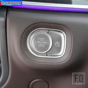 カーアクセサリーセンターコンソールスタートボタンスパンコール装飾メルセデスベンツ GLE W167 GLS G クラス 2019-2020