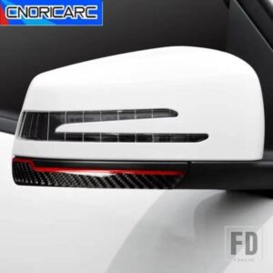 カーボンバックミラー防止ストリップトリムメルセデスベンツ A B C G R GLE GLK GLS CLS クラス W176 W246 W204 W212 X156