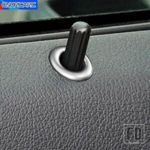ドアリフトボルトロックピントリムリングフレームサークル装飾トリムメルセデスベンツ C クラス W204 2008-2014 インテリアカーアクセサリー