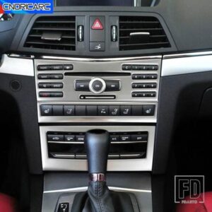 カーコンソール CD パネルフレーム装飾カーボンパターントリムメルセデスベンツ E クラスクーペ W207 C207 2009-2013 インテリアアクセサリー
