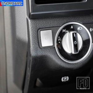 ヘッドライトスイッチスパンコールトリムヘッドライト調整ボタンカバーデカールメルセデスベンツ A B C E クラス W176 W246 W204 W212